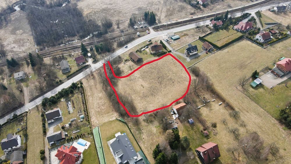 Działka budowlana57arów – widok na klasztor potencjał deweloperski