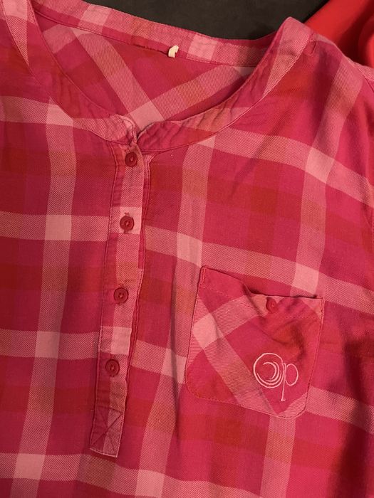Koszula w kratke różowa