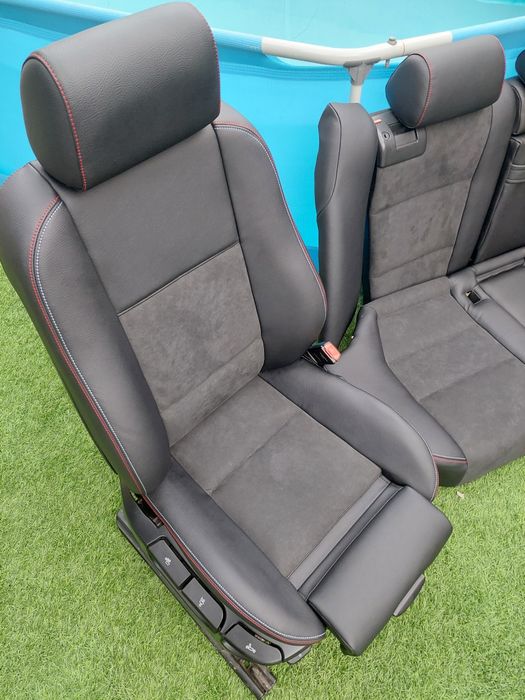 Bancos Bmw E39 Pack M Personalizados Alcântara e Pele Preta Novos