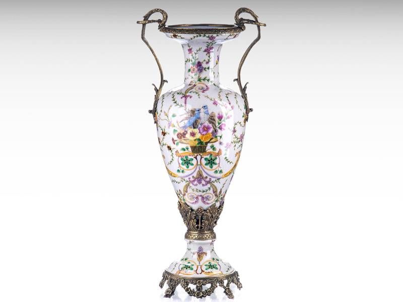 Jarrão de porcelana e bronze 2