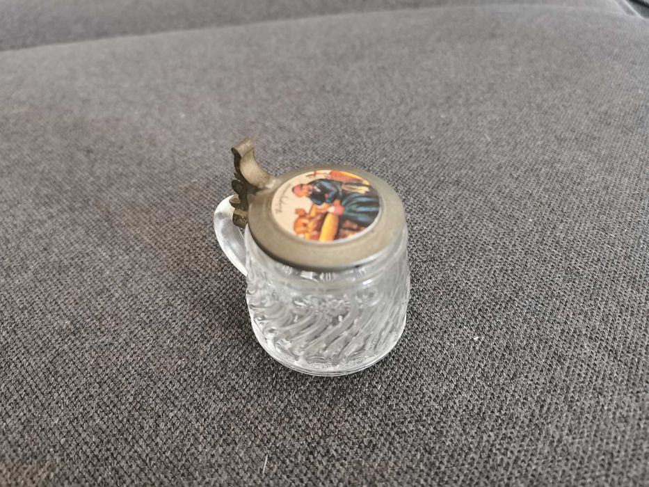 Antyk mini kufel sygnowany