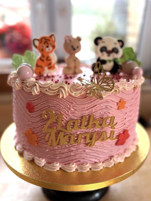 ZŁOTY Topper na Tort (Personalizowany!)