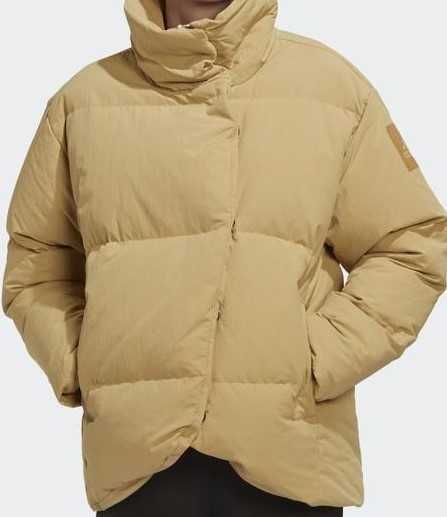 Новий пуховик Adidas Baffle, Бежевий, M, оригінал, з бірками