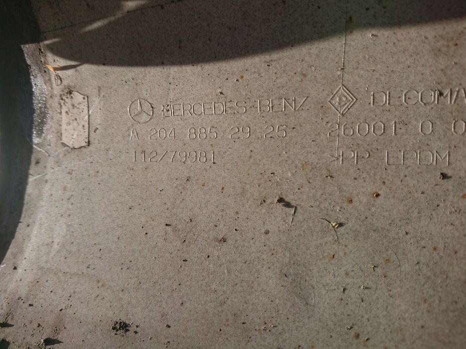 mercedes c klasa 204 sedan amg zderzak tylny tył