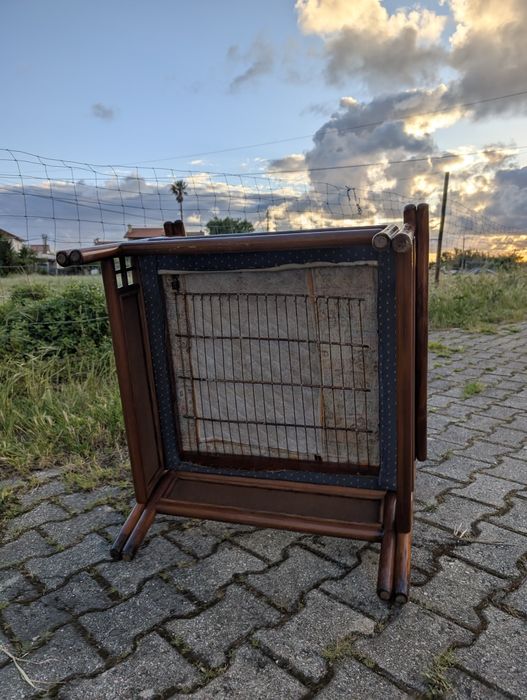 Cadeirão bambu vintage