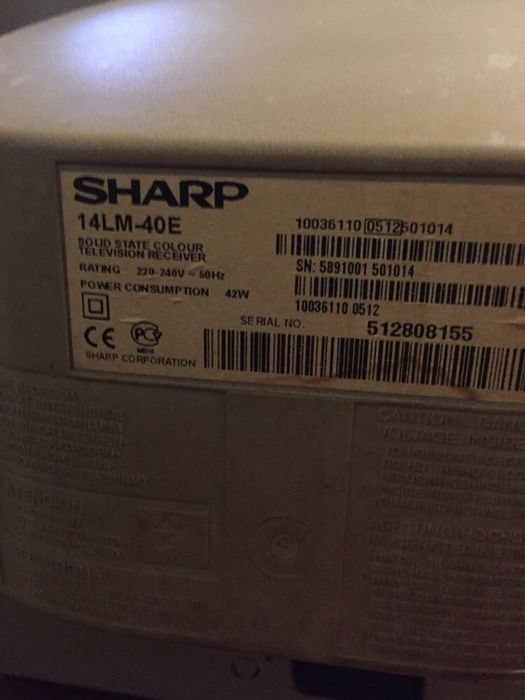 Телевизор SHARP 14LM-40E.