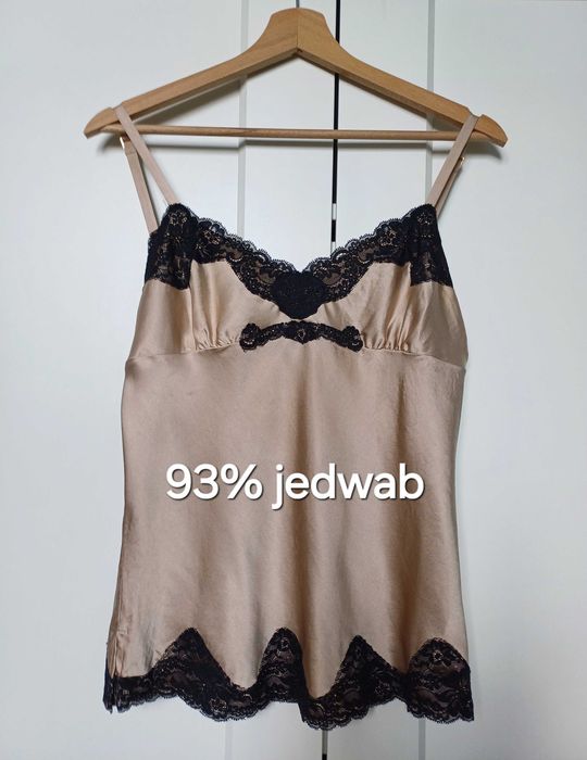 Jedwabna koszulka nocna/pidżama do spania rozm. M