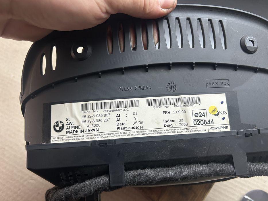 Ekran nawigacji monitor bmw e60 e61 mala navi BIUSSINES musk Gwarancja Wysylka