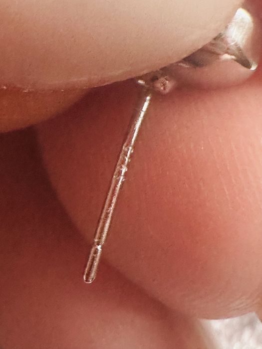 Серьги серебро 925 с камнем сваровски