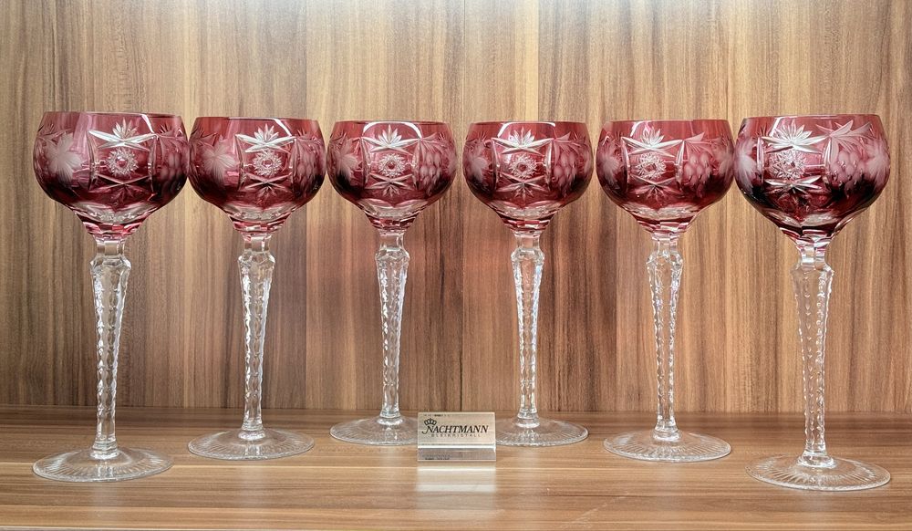 Хрустальные фужеры для вина Nachtmann серия Traube GDR Германия