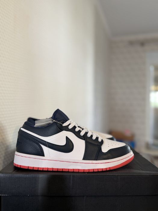 кросівки/кеди Nike Air Jordan 1 Retro Low Obsidian Ember (blue/red)(сині, червоні) 43 / 26.5 см(aj1)