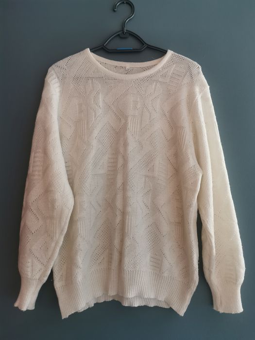 Biały sweter S M
