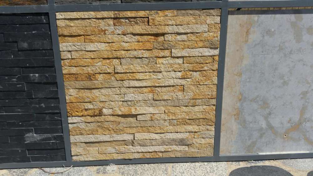 Pedra carioca bronze - xisto amarelo