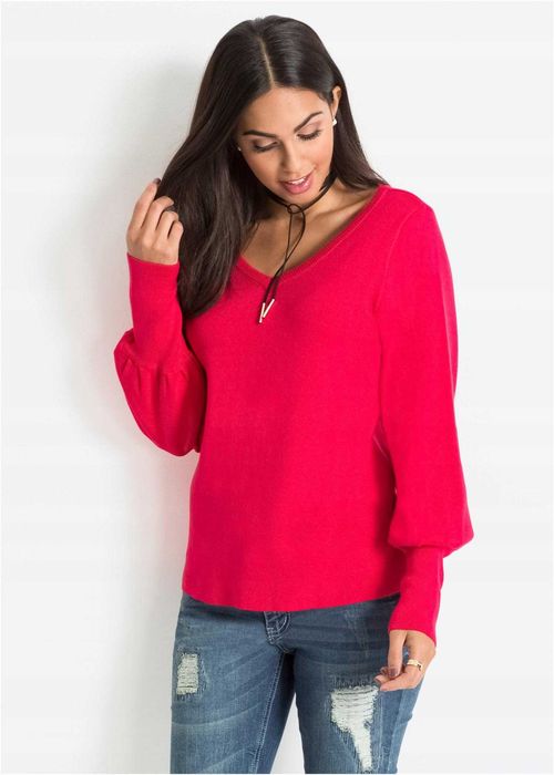 Sweter z szerokimi rękawami