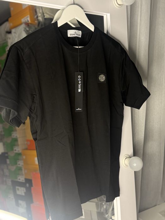 Футболка stone island чорна чоловіча класична