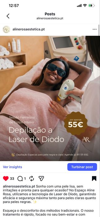 Estética corporal e facial / Depilação a laser com promoção , massagens , Drenagens, tranças e Mega  Hair entre outros serviços
