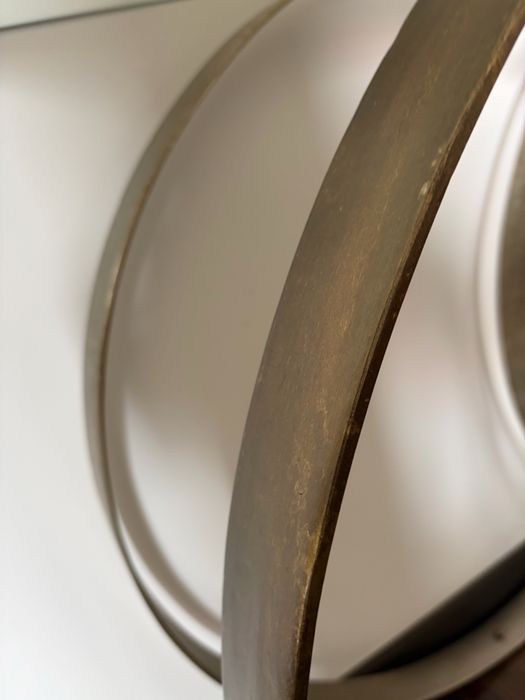 Consola/Aparador de Design Area em Metal Dourado e Vidro – 120 cm