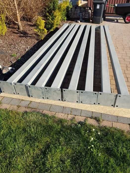 Konstrukcja stalowa -  Wiata  6 x 10 - 6x12 Możliwość innych wymiarów.