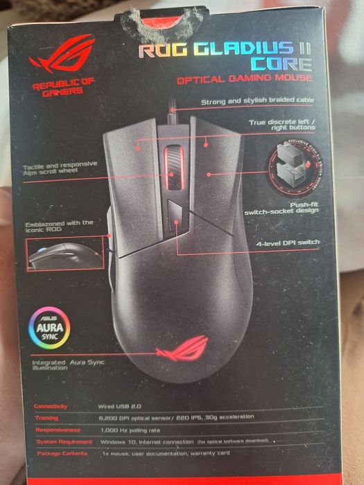 Rato ROG Gladius II Core64740677231618121