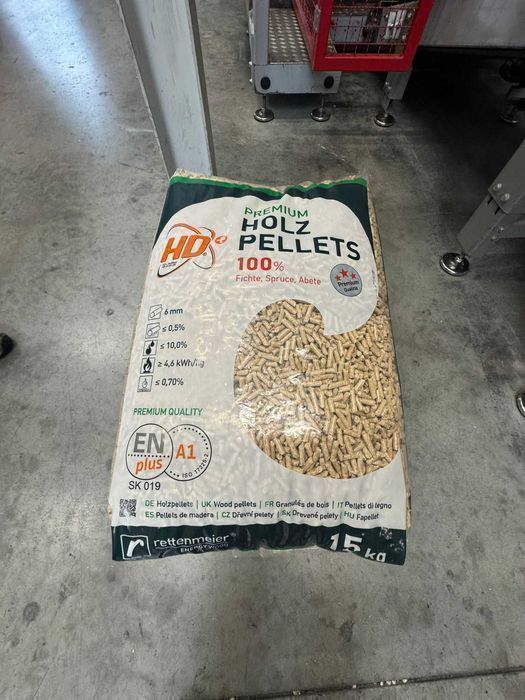 Pellet drzewny RETTENMEIER ENplus A1, certyfikowany pellet, pelet PREMIUM – świerkowy.