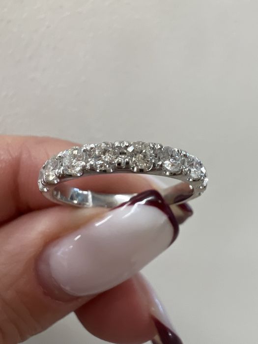 Золотое кольцо с бриллиантами р.16/0,54 ct белое золото 585 проба