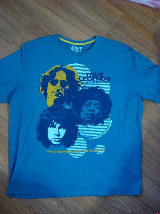 футболка Легенди рока 60-70х р.XXL практич нова