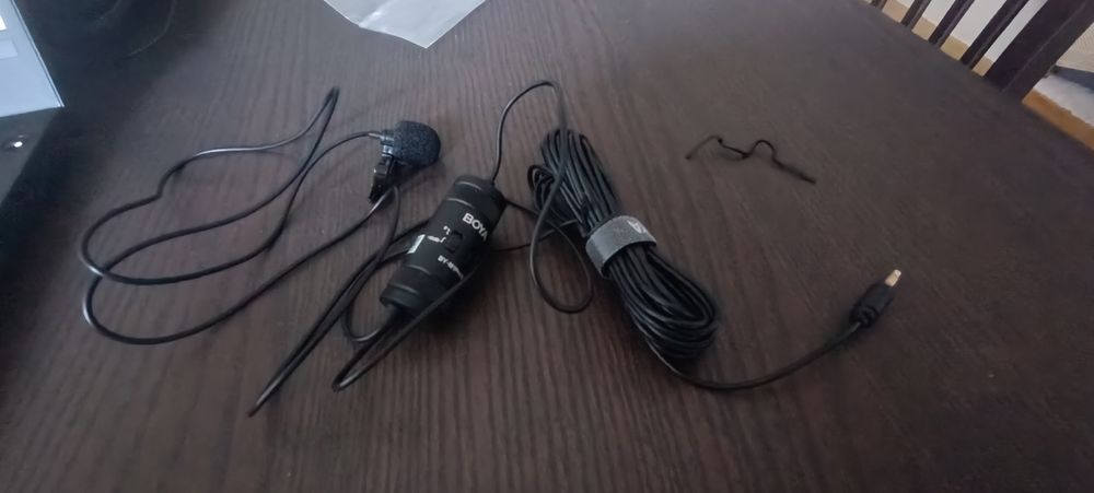 Microfone Boya By-M1 Pro II de lapela 6m