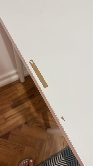 Mesa IKEA LINNMON usada branca