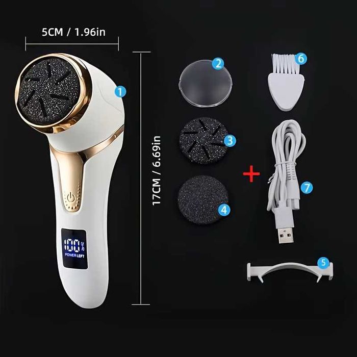 Электрическая пилка-пемза для пяток Remover MT-510 с LCD дисплеем