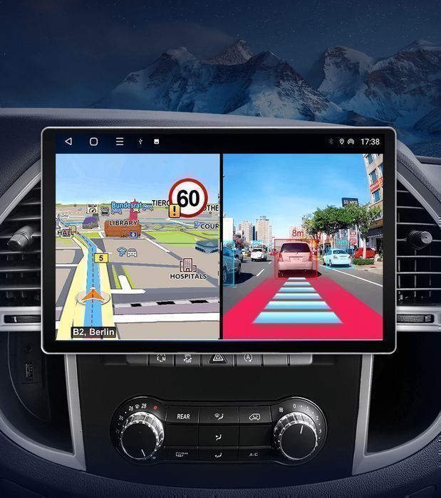 Mercedes Vito W447 – Radio Android 15 13.1" CarPlay Android Auto GPS Nawigacja Stacja Multimedialna WiFi Bluetooth DSP 4G LTE PL 4GB/64GB