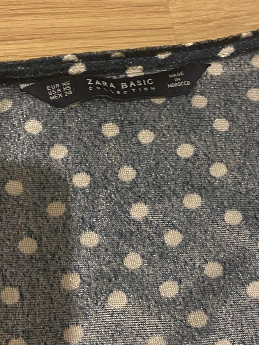 Vestido azul veludo zara