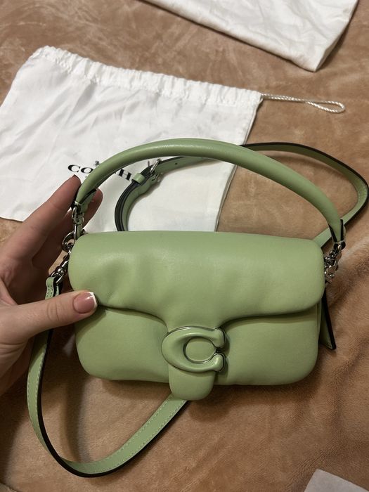 Оригінальна сумка Coach Pillow Tabby 20, кожа / Green
