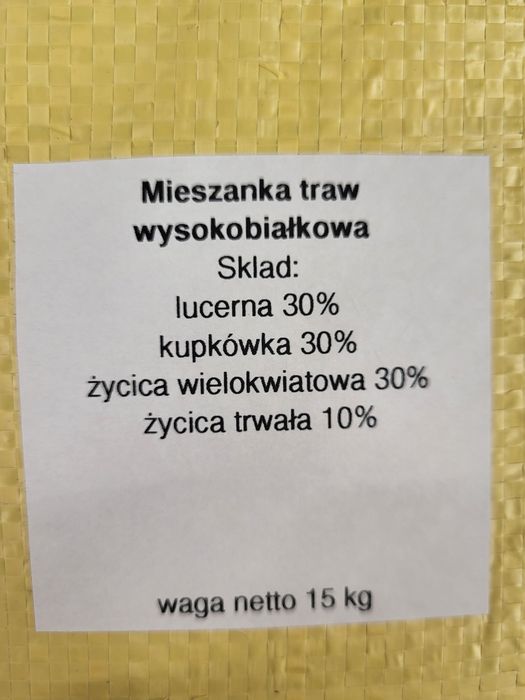 Mieszanka Łąkowa. Koniczyna lucerna Nasiona Trawa Mieszanka kurier