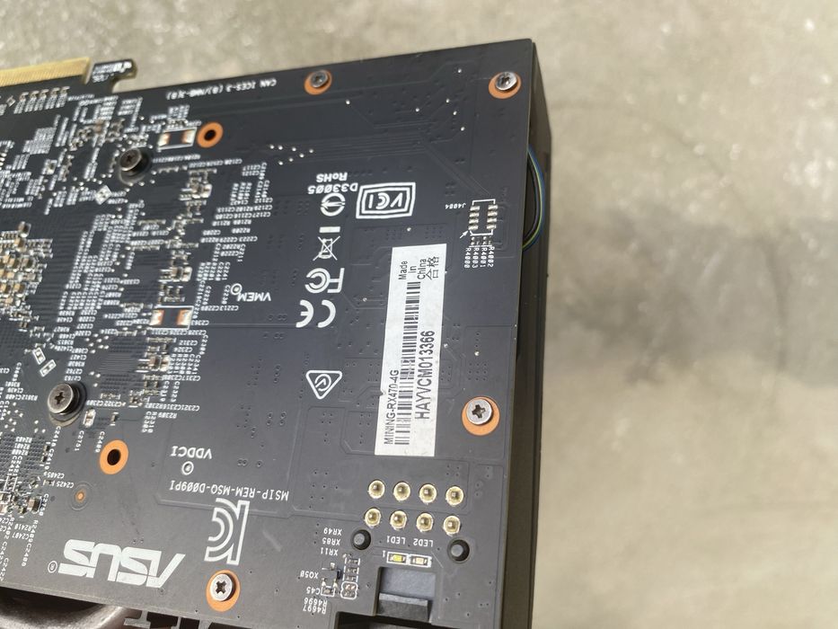 Видеокарта RX470 4GB Asus Mining
