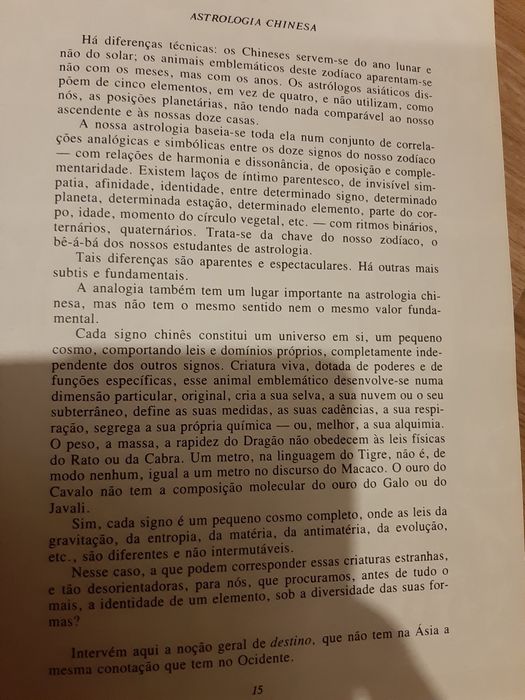 Astrologia Chinesa - Catherine Aubier * portes grátis