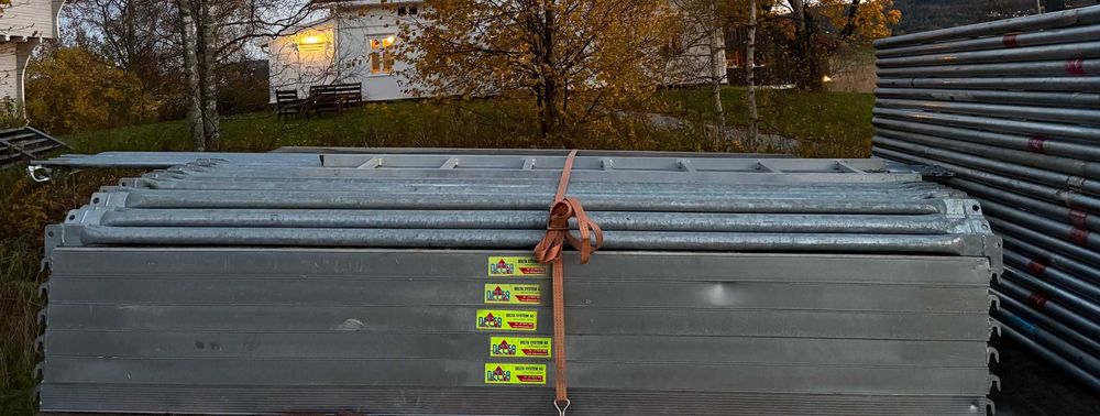 Rusztowanie aluminiowe długości 2,57m - 150m2