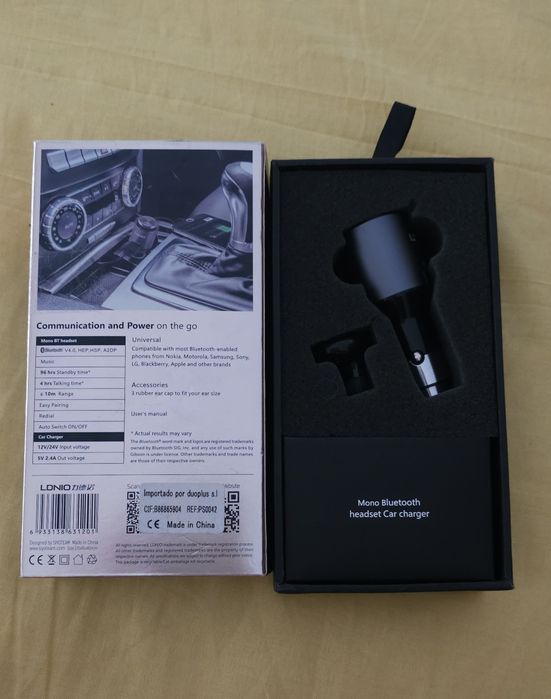 Carregador + Fone de Bluetooh