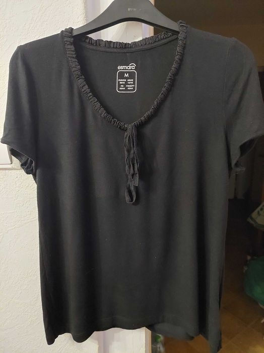 Damska koszulka czarna 40/42