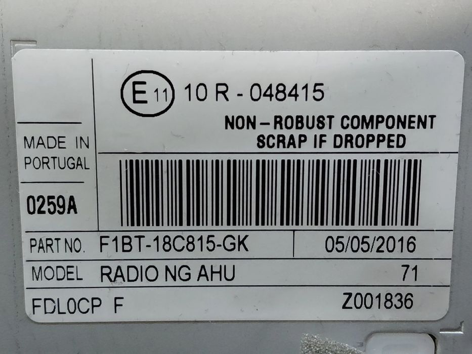 Rádio / auto-rádio FORD Tourneo Connect / Grand Tourneo Connect Kombi