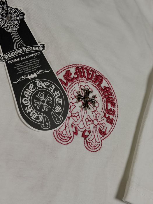 Футболка chrome hearts унісекс чорна/біла