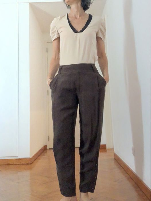 Blusa com decote rendado da Gap