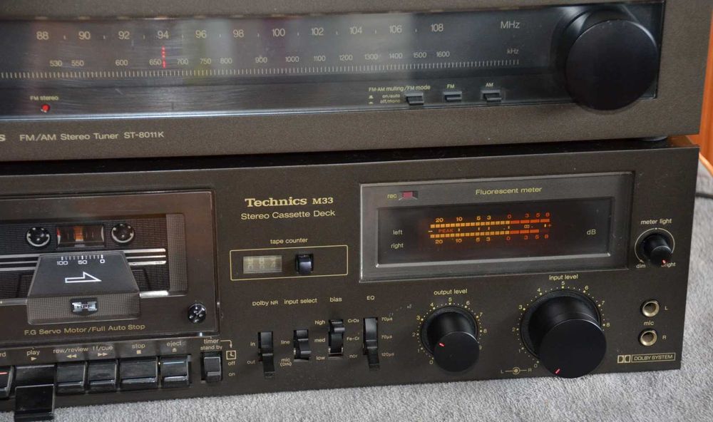 Wieża Technics SU-8022K  ST-8011K  RS-M33  Magnetofon Wzmacniacz Tuner