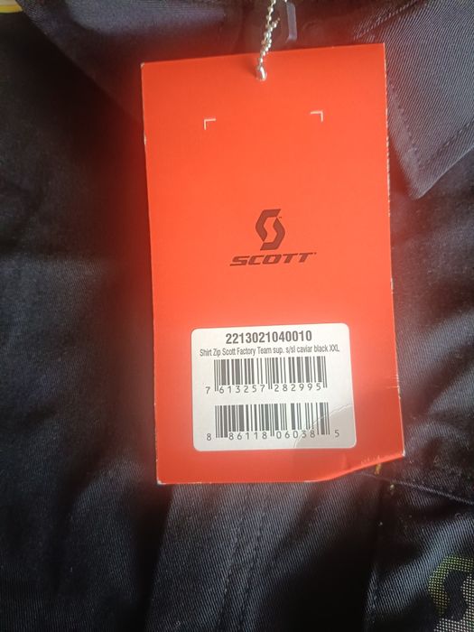 Koszulka techniczna rowerowa,serwisowa Scott Short ZIP caviar/Black xx