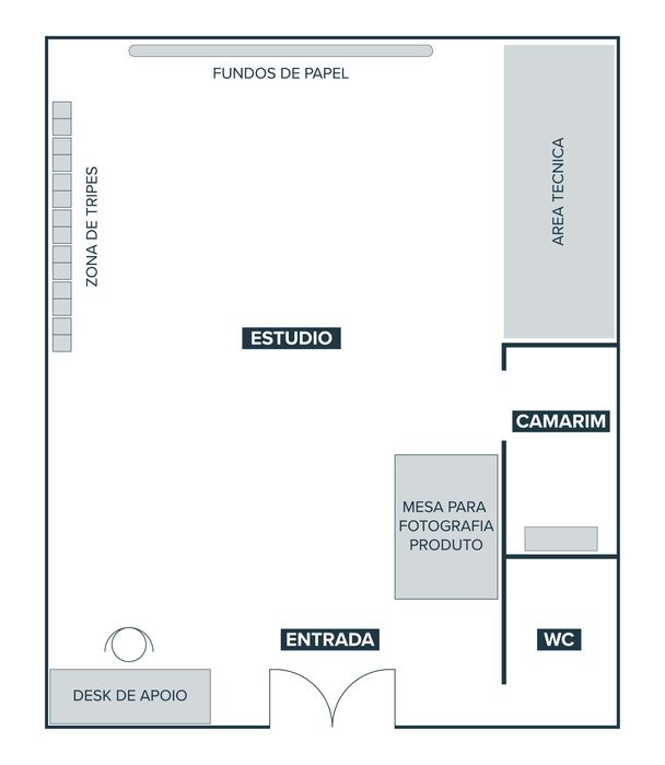 Aluguer de estúdio de fotografia e serviços fotográficos