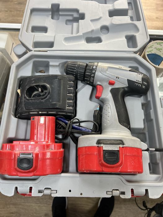 2 шуруповерта Powertec и Forte Pro Line + кейсы, зарядки