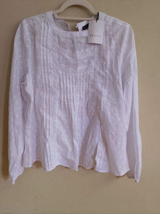 Bluzka biała Mohito 100% cotton R-38