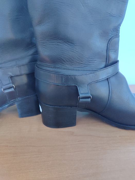 Шкіряні сапоги, трубы, чоботи,  кожа  демисезон, GLOBUS.