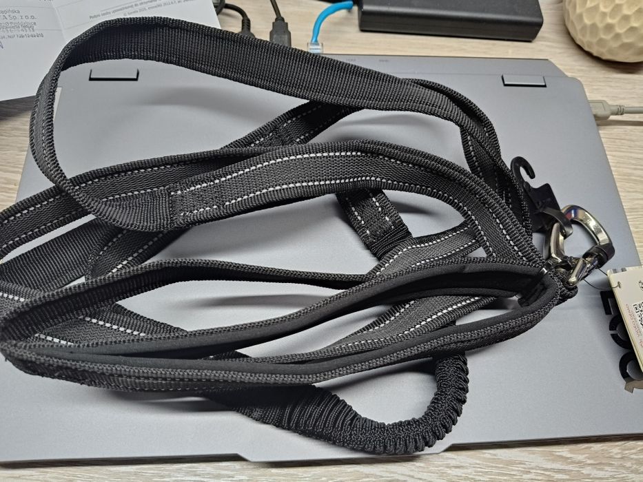 Smycz dla psa czarna 2.4m