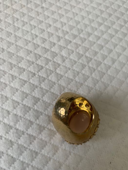 Anel em prata dourada