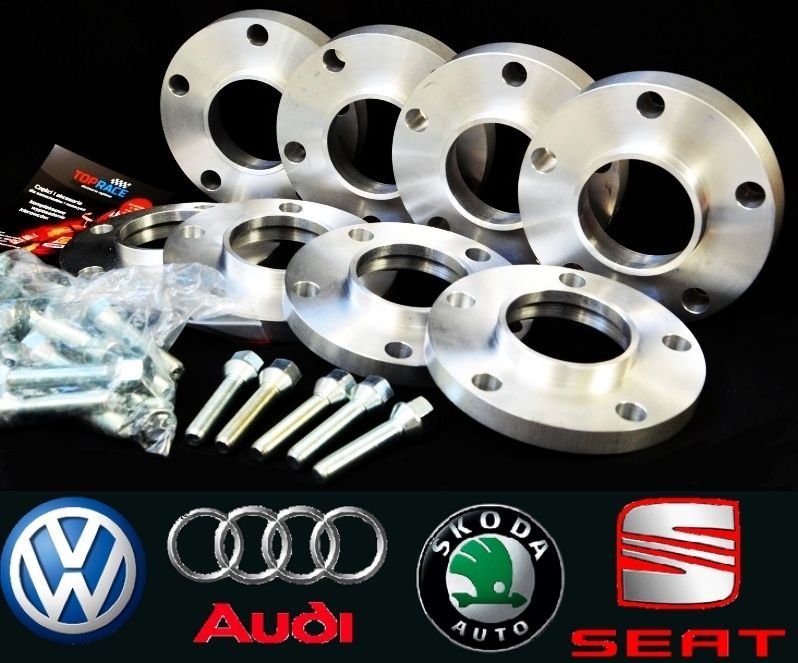 DYSTANSE niemiecki poszerzające VW GOLF TOURAN POLO BORA 10,15,20,30mm